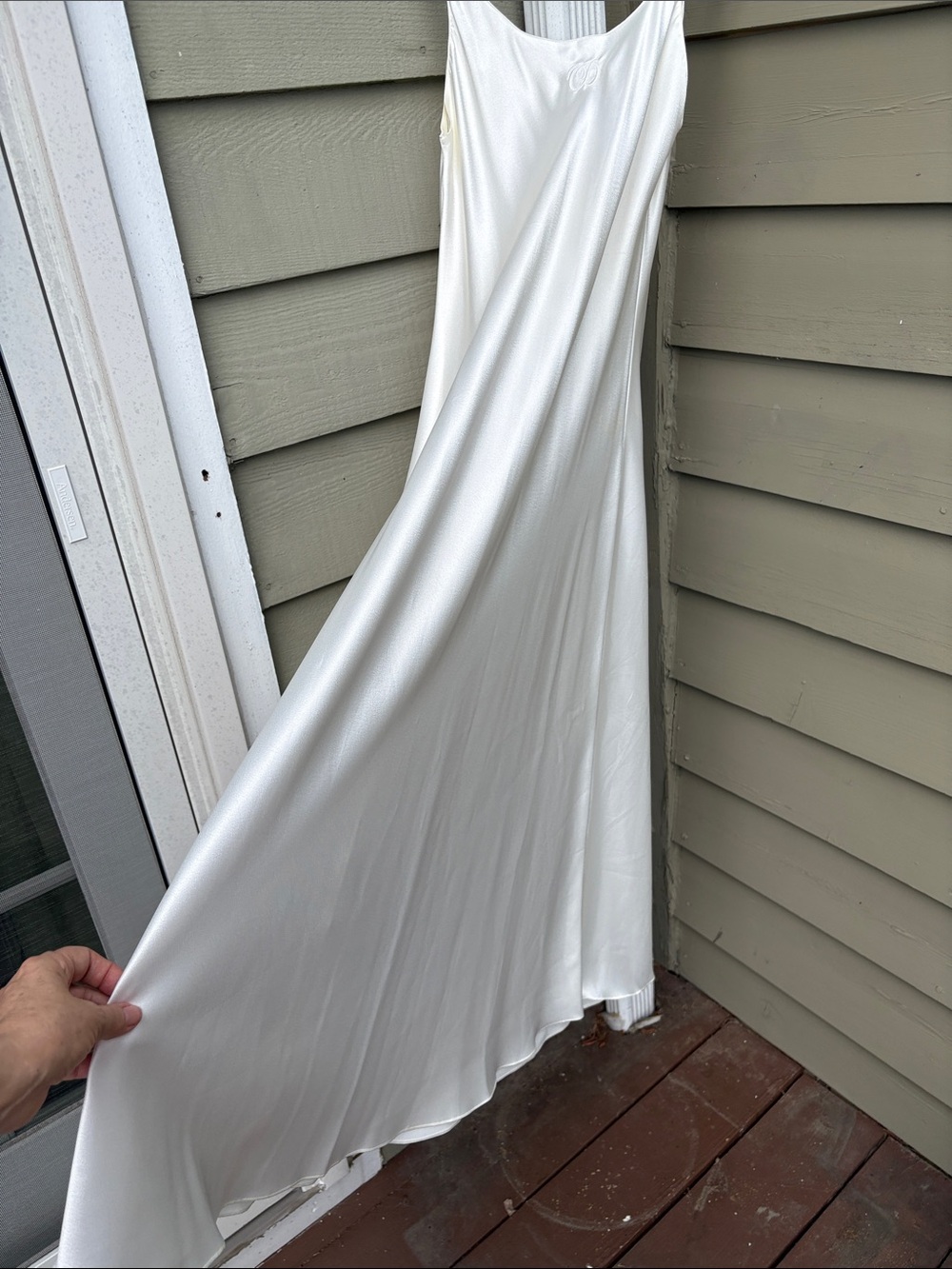 Vtg Dior White Satin Slip Dress from NeimanMarcus. Sz Pettitte. Worn once. ❤️❤️ - Picture 6 of 9